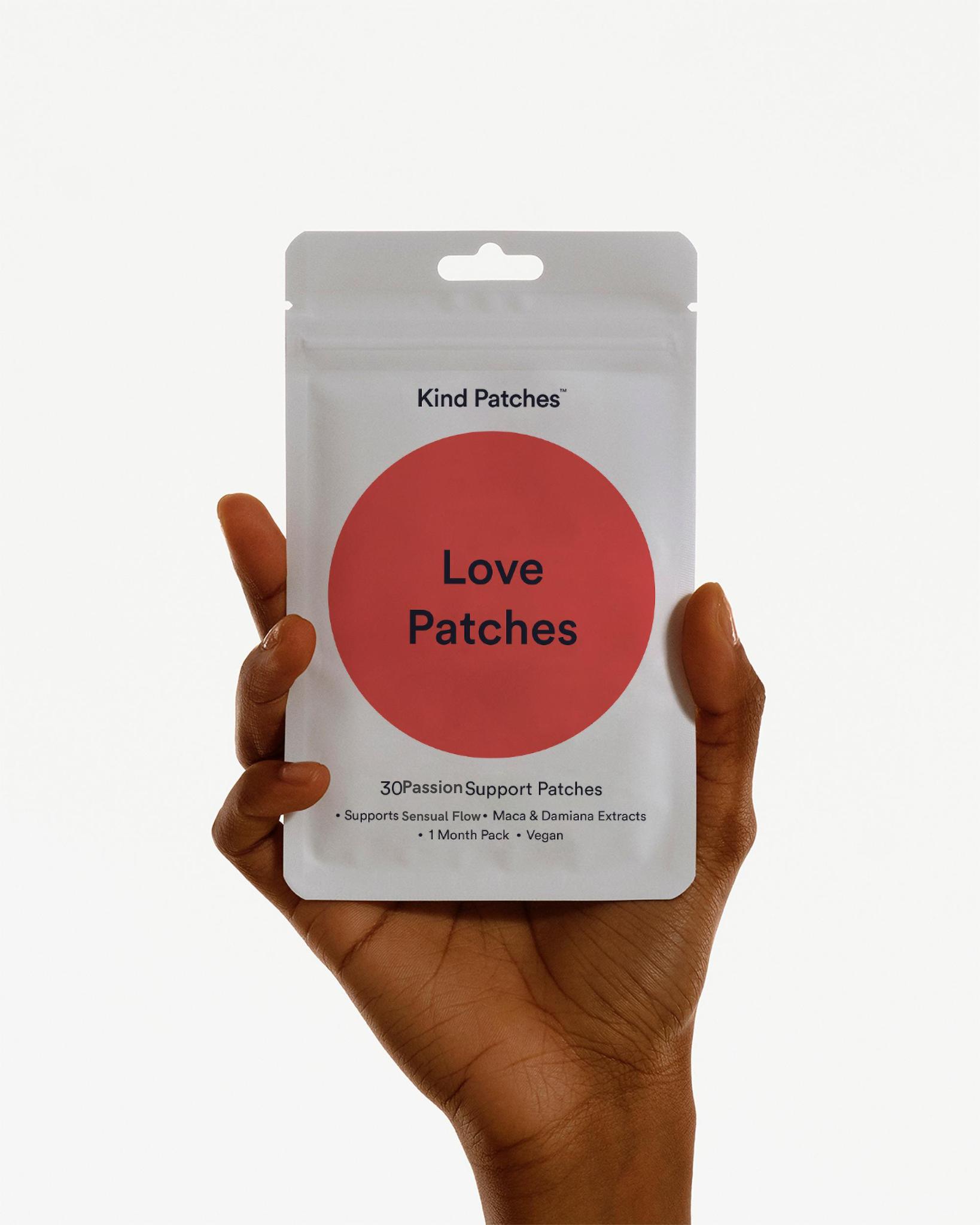 Kind Patches | Love Patches | 30 Passion Support Patches: Supports Sensual Flow, 1 month pack, Vegan Kind Patches | Love Patches | 30 Passion Support Patches: Supports Sensual Flow, 1 month pack, Vegan