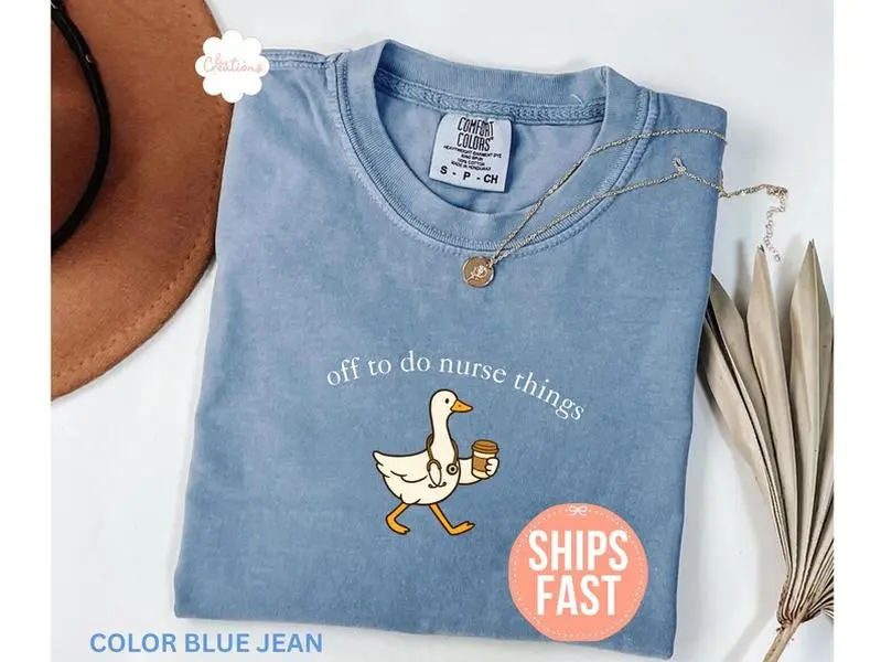 Comfort Colors Funny Nurse Shirt, Nursing Student Shirt, Nursing Grad Gift, Nursing Assistant Tee, Off To Do Nurse Things T-shirt, RN Gift