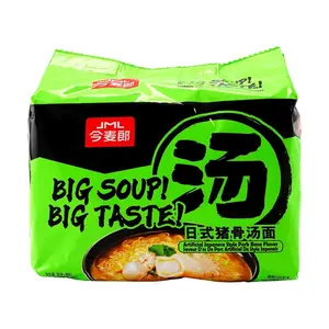 JINMAILANG Instant Noodles Pork Bone Soup Flavor 5 Pack 21.6 oz