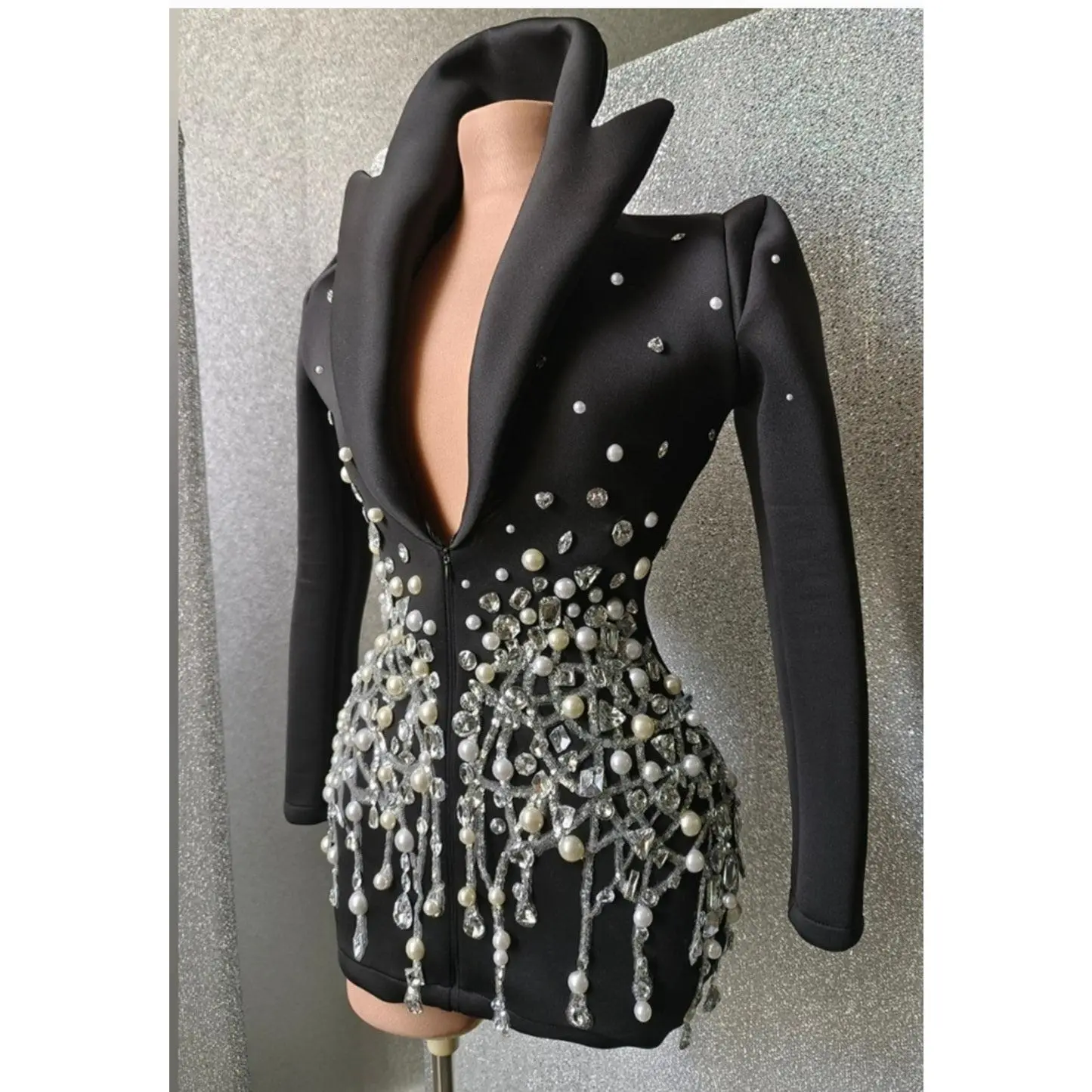 Dazzle Blazer zip up dress