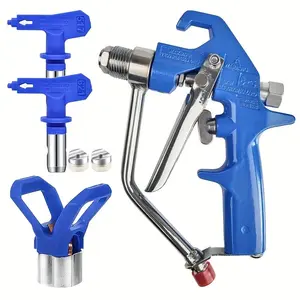 5,000 PSI Airless Paint Spray Gun Set with Rotatable Nozzle (517, 621) and Nozzle Protection Cover, Suitable for Interior/Exterior House Painting, Garden, Fencing, Precision Automotive and Wall Spraying