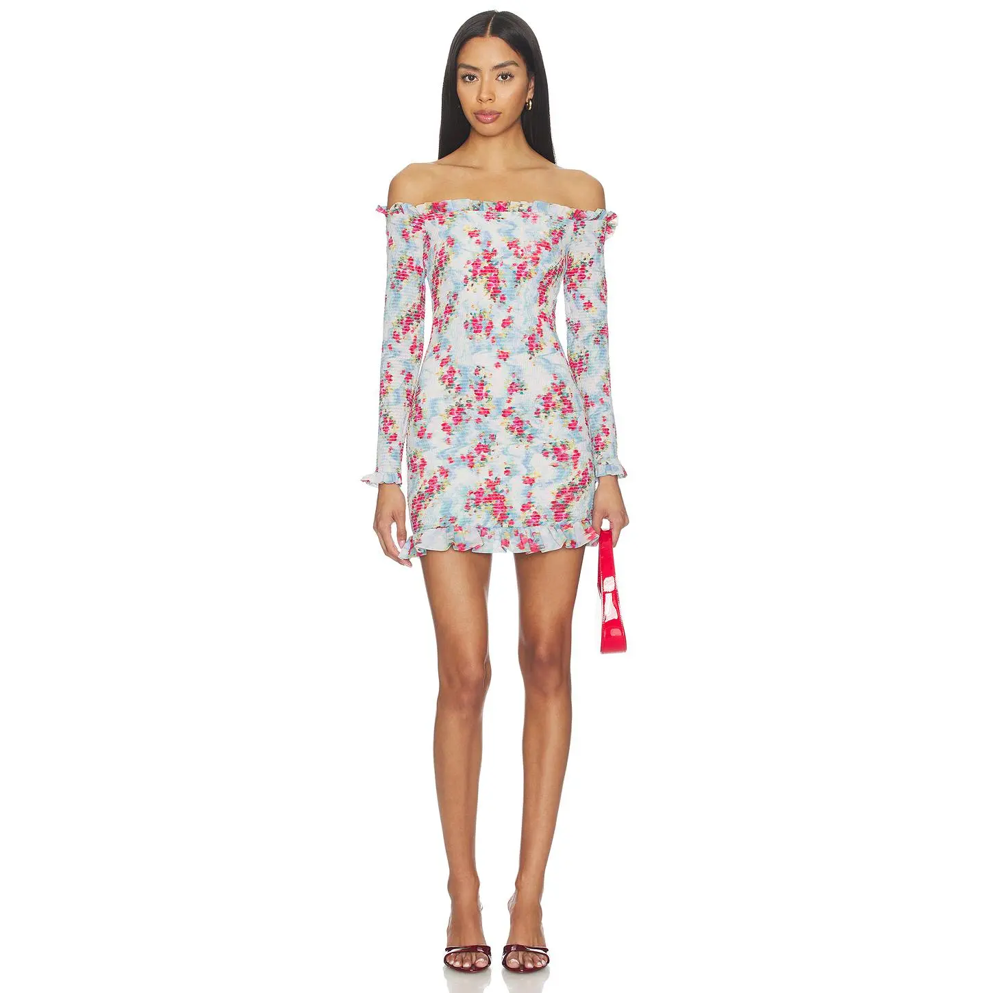 AFRM Peck Dress in Digital Floral