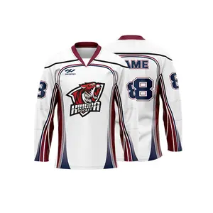 Professional Ice Hockey Jerseys Heat Sublimation Team Uniforms Custom Training Match Wear Personalized Sports Teamwear