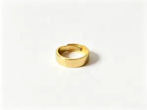 Stylish Men's Open Ring - No Discoloration After Burning