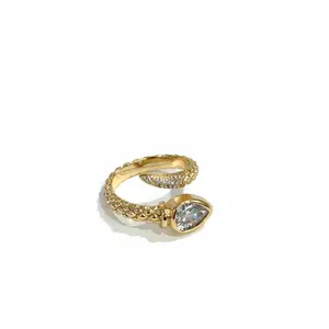 Ring ajustable gold plated 14 k
