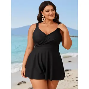Tan Lines 2026 Plus Size Backless Triangle Bikini – Sexy Two Piece Swimsuit with Skirt Style Bottom