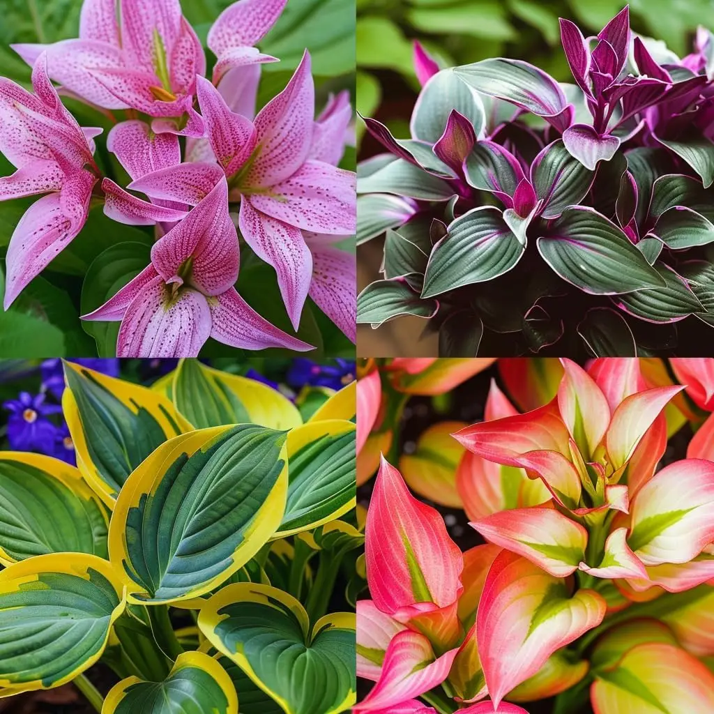 Mixed color Hosta seed plant planting - grower's choice for easy hosta rootstock planting
