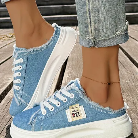 Women's Thick Sole Casual Trainer Sneakers, Lace-Up Sports & Walking Shoes, All-Season Wear, Versatile and Comfortable, Perfect for Daily Use, thick soled shoes, Footwear