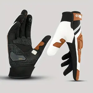 VILICO Unisex Full-Finger Cycling Gloves - Touchscreen Compatible, Adjustable Fit, Polyester, Ideal for Mountain Biking & Riding, with Hand Wash Care Instructions, Cycling Accessorie