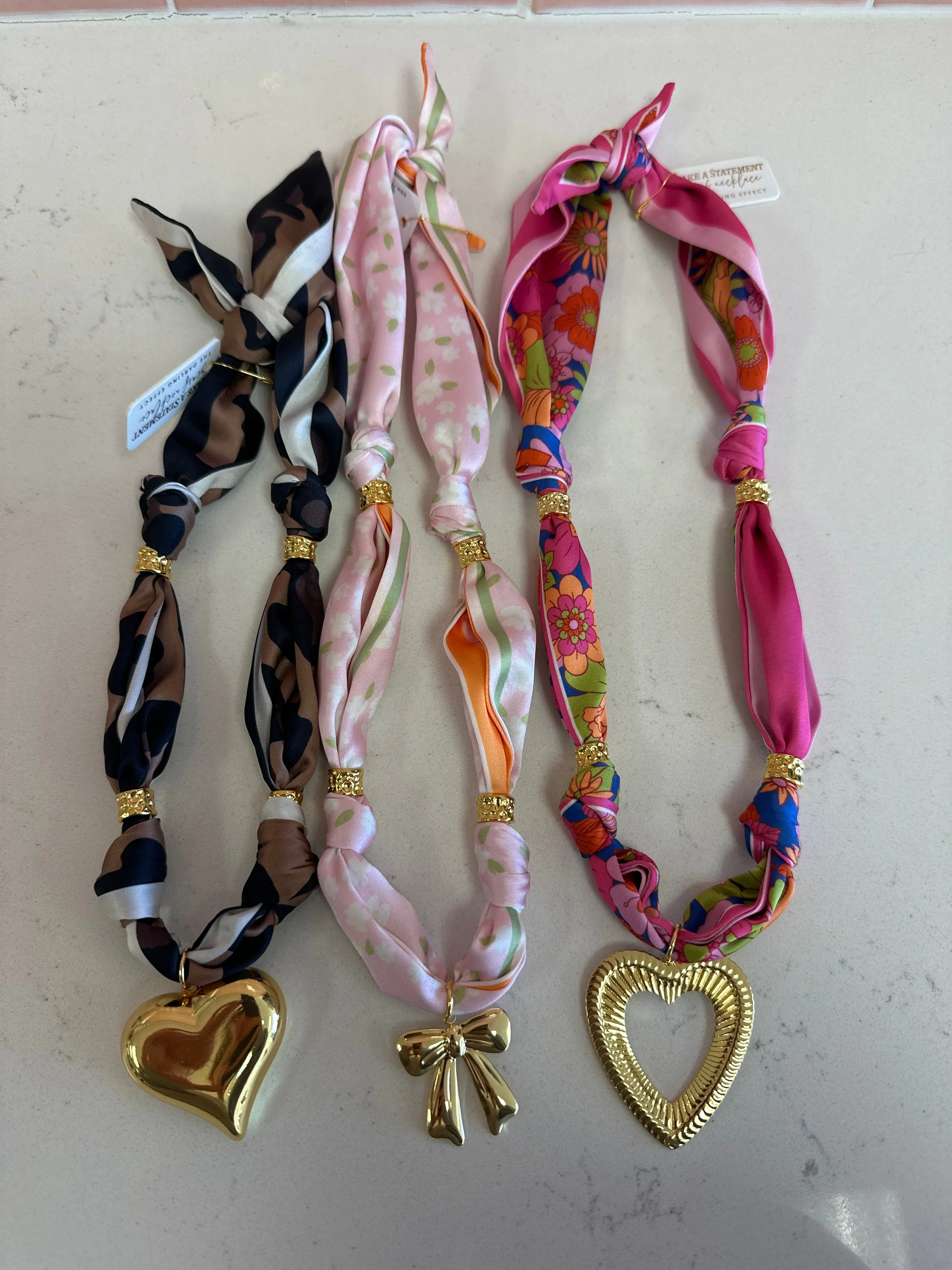Make A Statement Scarf Necklace