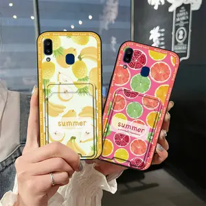 Card sleeve Card slot Phone Case For Samsung Galaxy A20E/Jean2 protective Card bag Back Cover Durable Fashion Design Graffiti Soft case Waterproof Dirt-resistant Cover Silicone