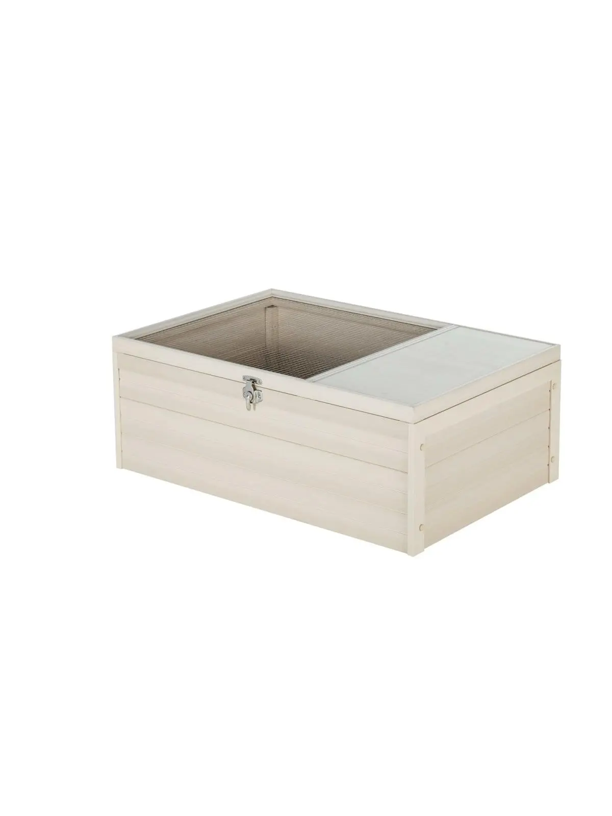 New Age Pet Sonoran Tortoise House - Maple, Stainless Steel, Eco-Friendly, 42.1 lbs, Hinged Lid, Outdoor Small Animal Habitat