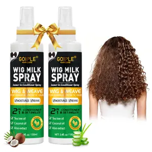 Goiple Wig Milk Spray 3.4 fl oz Leave-In Conditioner Spray for Synthetic Hair, Hydrates & Replenishes Haircare Moisturizing Tea Tree  Coconut Aloe