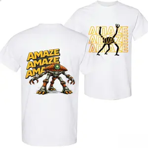 100% cotton casual style T-shirt, suitable for daily wear and summer outfits. Astonishing robot movie. 2026 project "Haley Marie"