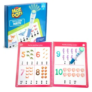 Educational Insights Hot Dots Let's Learn Pre-K Math - Preschool Math Workbook to Learn Counting & Colors with Interactive Activities, Classroom Essentials, Ages 4+
