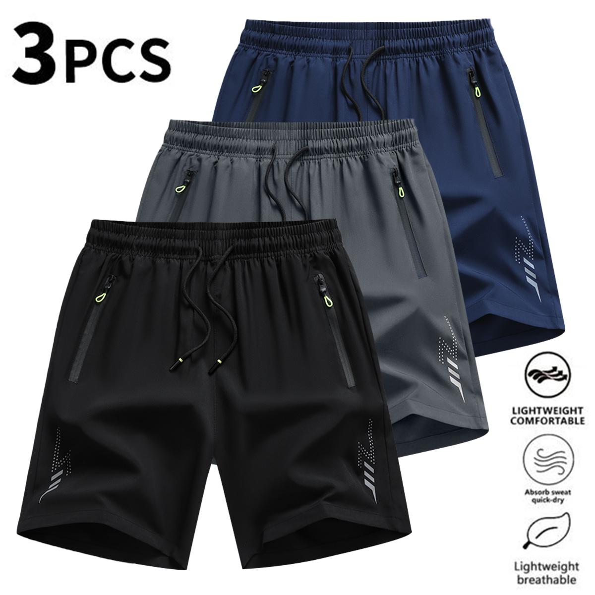 Men's Lightning Print Athletic Shorts Quick Dry Running Gym Workout Shorts for Men, Lightweight Breathable Sports Shorts with Pockets, Stylish Graphic Fitness Shorts for Basketball, Outdoor Activities