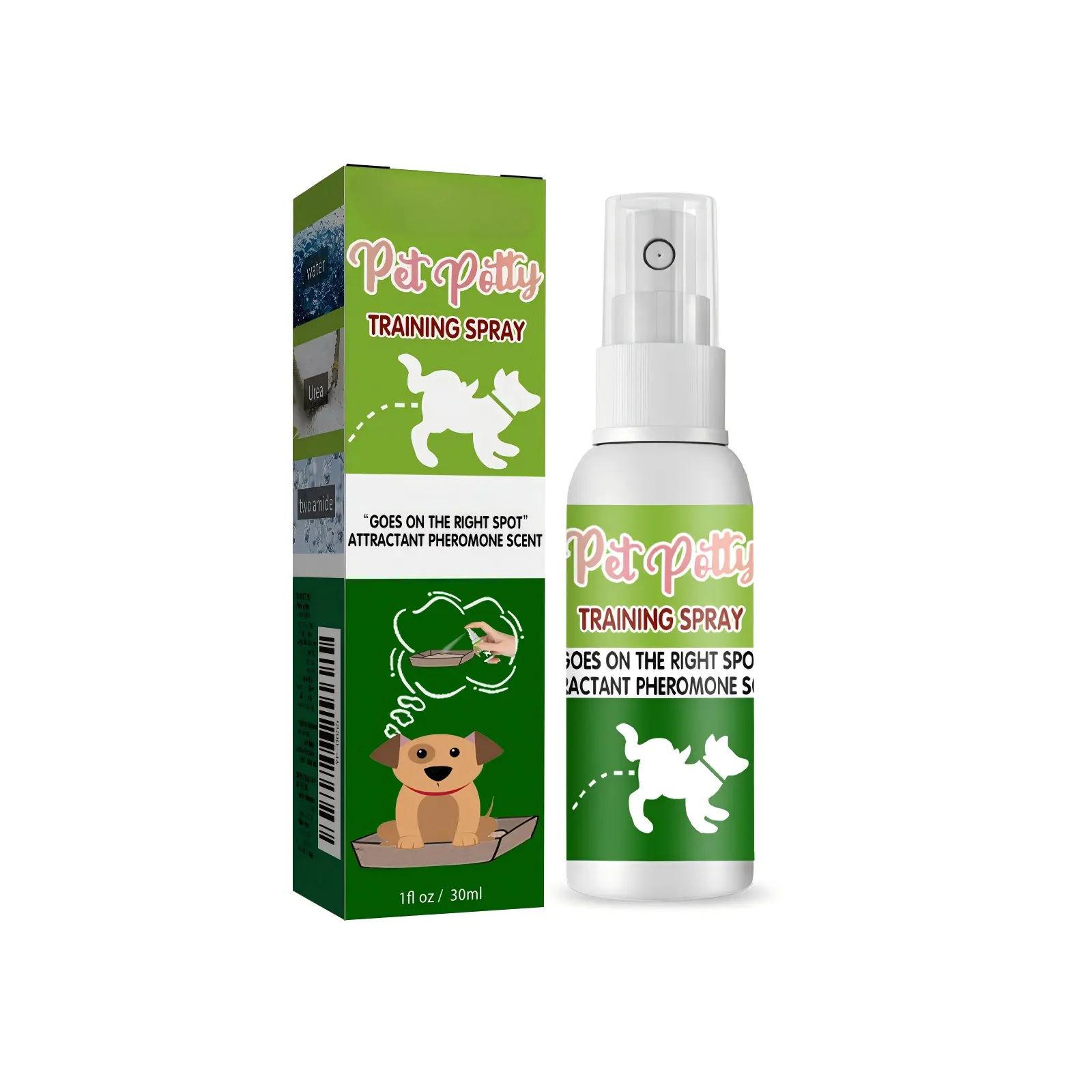 Pet Potty Training Spray with Castor Oil & Lavender Oil - Universal Non-Toxic Toilet Training System for Dogs, Aids Pre-Potty Defecation & Urination Positioning & Behavior Correction