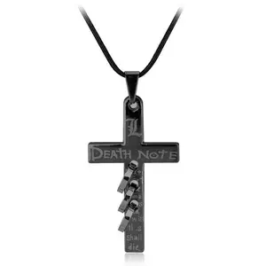 Death Note L Lawliet Cross Pendant Necklace