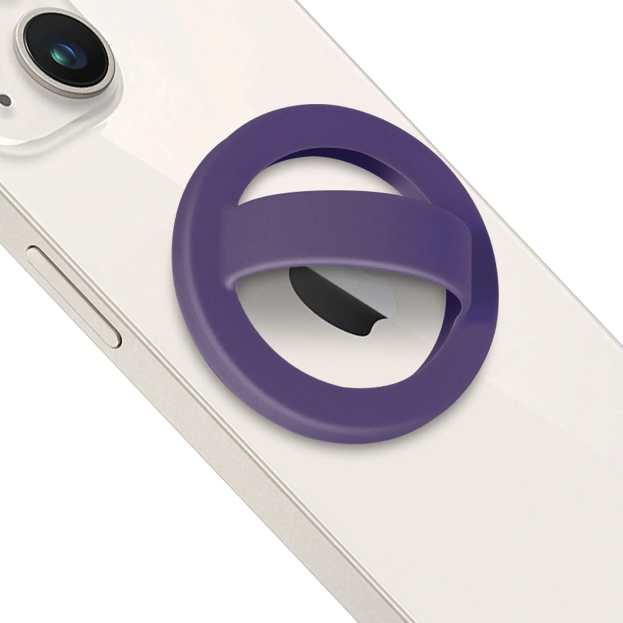 Magnetic Silicone Comfy Ring Grip Phone Holder, Loop Grip Phone Holder,Comfortable,Strong Grip,Easy to Install and Remove,(Compatible with MagSafe) for iPhone 15/14/13/12 Series