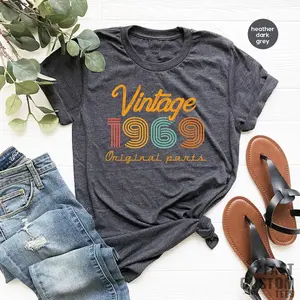 55rd Birthday Shirt, Vintage T Shirt, Vintage 1969 Shirt, 55rd Birthday Gift for Women, 55rd Birthday Shirt Men, Retro Shirt, Vintage Shirts