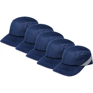 Baseball Bump Cap Hard Hat Helmet,5PCS Reflective Breathable Lightweight Safety Cap for Men and Women