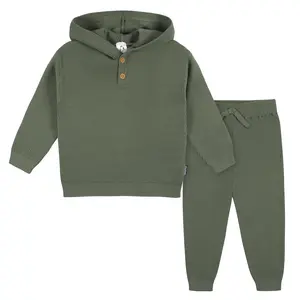 Gerber Toddler Boys' 2-Piece Knit Hooded Sweater & Pant Set