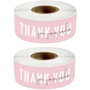 1x3 Inch Thank You for Your Order Stickers,  Thank You Stickers Small Business, Packaging for Small Business, Order, Decoration, Gifts, 2Roll with 240 Labels ( 01)