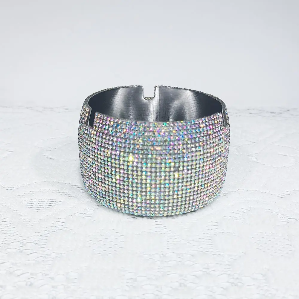 Luxurious Full Diamond Ashtray, Elegant Aesthetic Decorative Cigarette Holder, Perfect Gift for Him Her, High-Quality Material