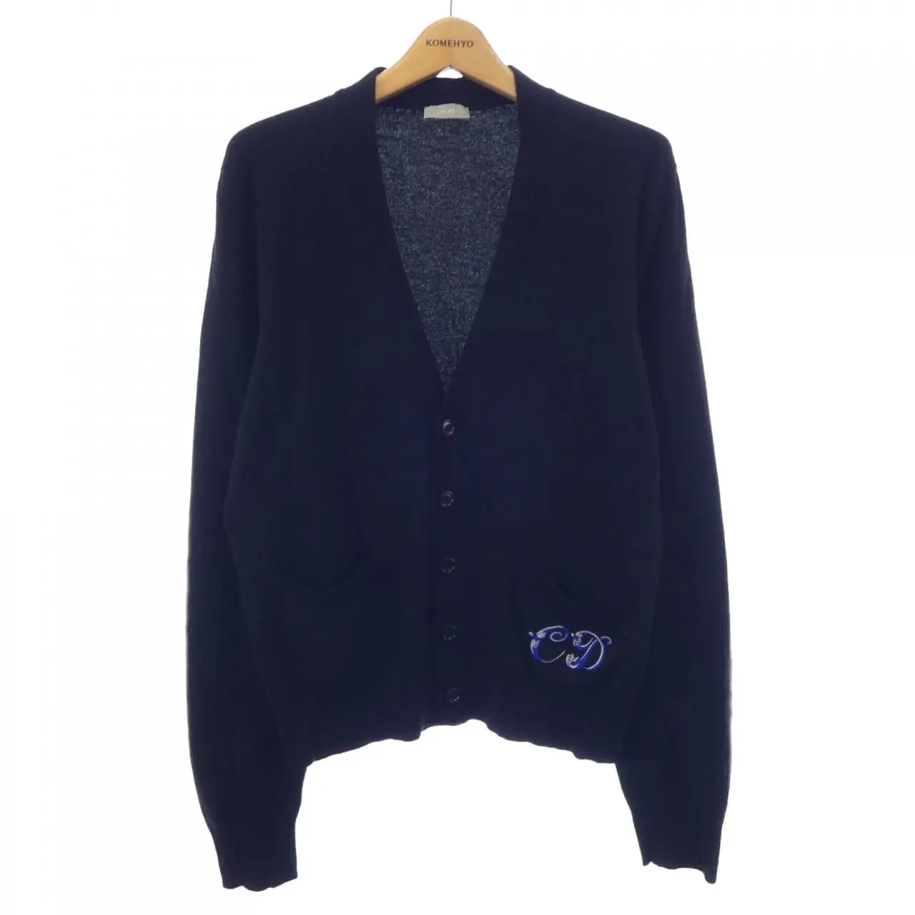 Pre-owned Dior Cashmere Small Leather Goods Cardigan