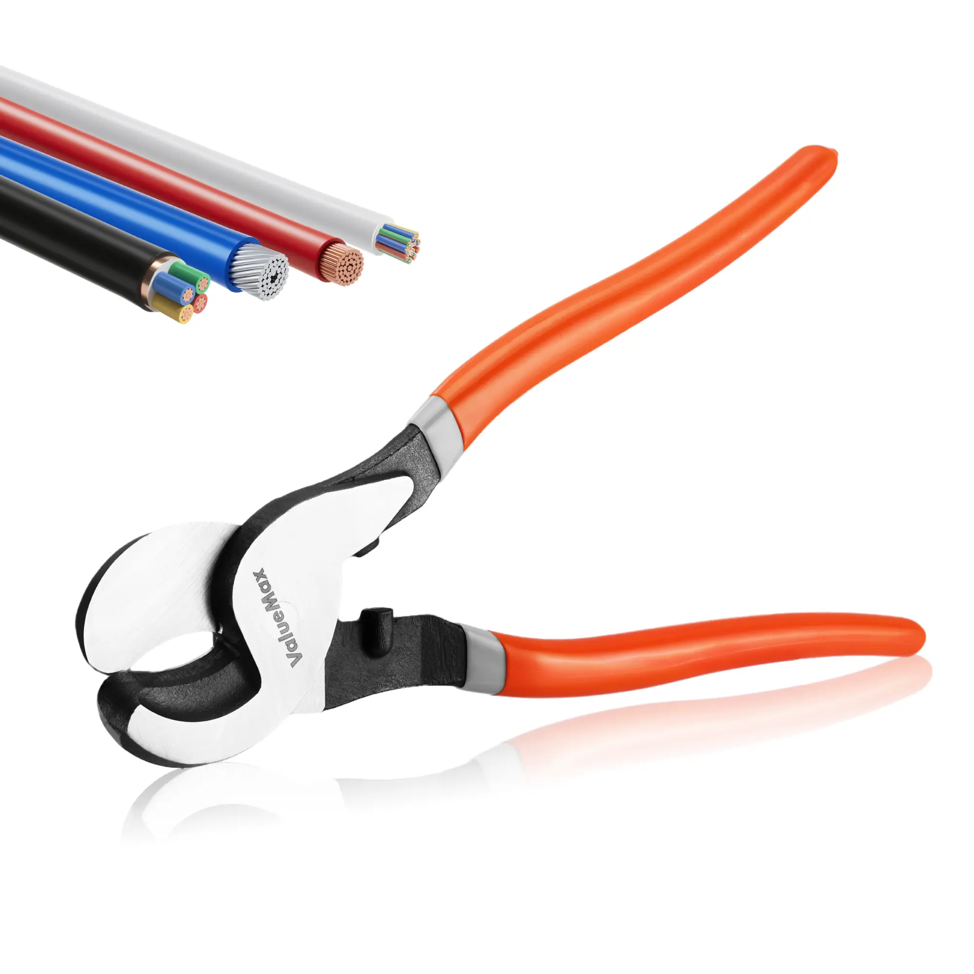 ValueMax 10-Inch Heavy-Duty Cable Cutter for Aluminum, Copper Battery Cables and Communication Wires