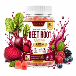 Beet Root Gummies – Nitric Oxide & Circulation Support Supplement with CoQ10, L-Arginine, Vitamin C & B12 – Daily Wellness Gummies for Men & Women