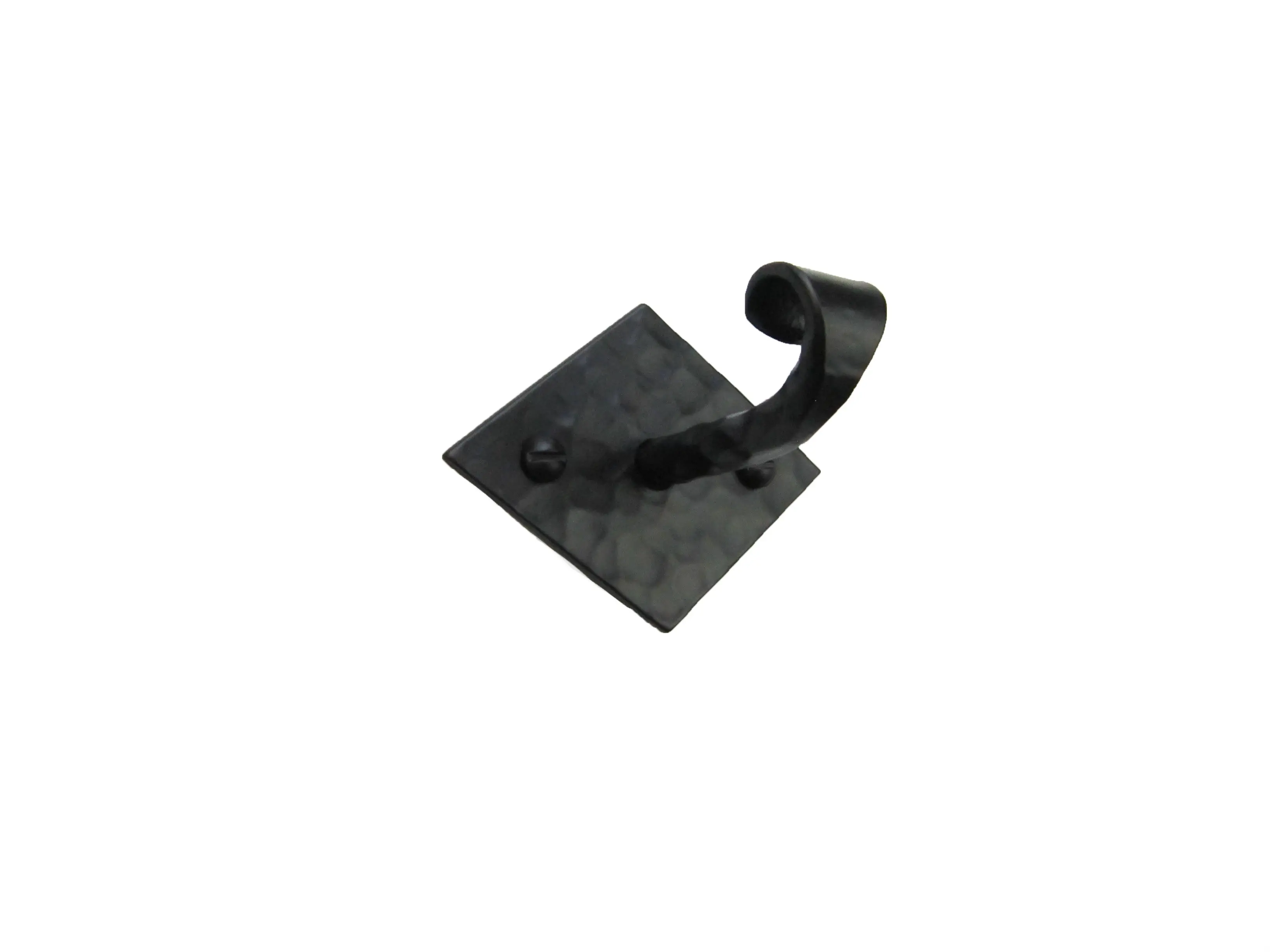 Rustic Horizontal Diamondback Wrought Iron Hook BHH7