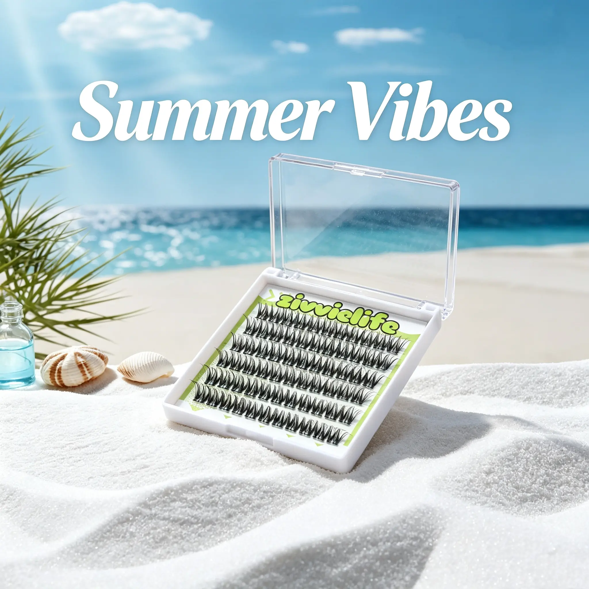 Dewy Wispy Faux Mink Eyelashes - Lightweight, Fluffy Cosmetic Makeup Lashes for Daily Natural Look