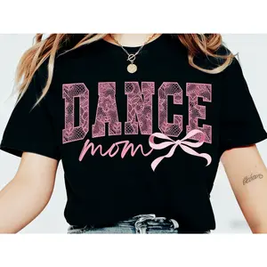 Coquette Dance Mom TShirt, Dance Mom Tee, Ballet Mom Gift, Dance Mama T-Shirt, Ballet Mom Tshirt, Gift for Dance Mom, Cute Tee