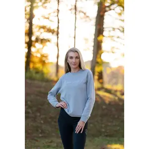 Crew Neck Sweatshirt | Stone Blue