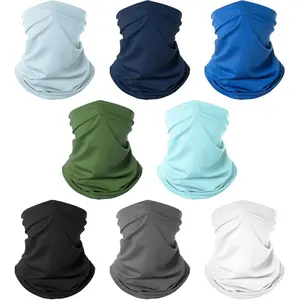 8 Pack  Gaiter Balaclava Gator Bandana  Mask Cooling UV Protection  Cover  Scarf for Men Women