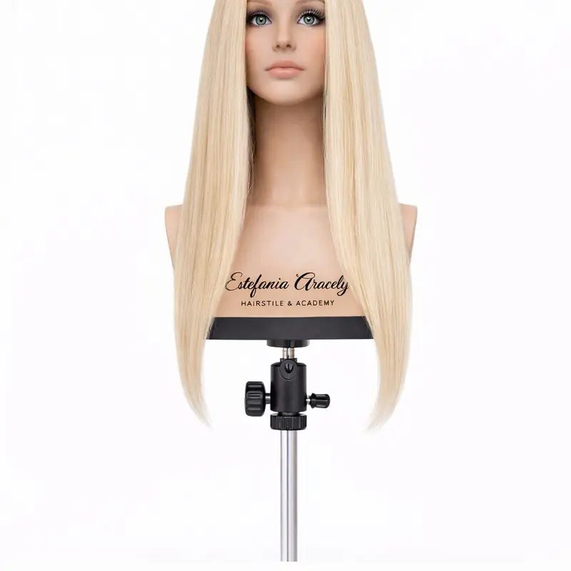 29” Big Shoulder Professional Training Mannequin – 100% Human Hair, 230g High Density Body Care