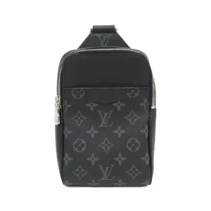 Pre-owned Louis Vuitton Calfskin Shoulder Bags Taiga Llama shoulder bag