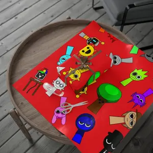 Colorful Holiday Wrapping Paper, Fun Gift Wrap for Kids, Wrapping Sheets for Birthdays, Cheerful Seasonal Gift Wrap, Unique Art Gift Paper