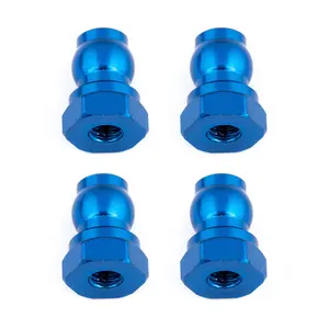 Team Associated 10mm Aluminum Shock Bushings (Blue)