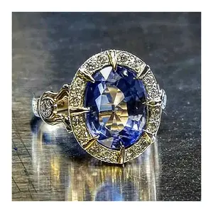 14K Gold Natural Sapphire Ring for Women Men Anillos De Bizuteria Gemstone Birthstone Jewelry Bague Diamant 14K Gold Ring