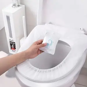 10pcs/15pcs/25pcs Disposable Toilet Seat Covers, Toilet Seat Protector, Hygienic Portable Travel Set, Ideal for Hotels and Trips, Bulk Pack