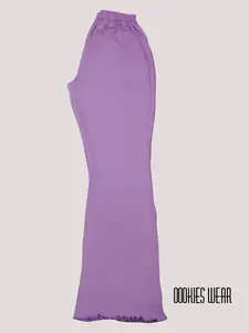 Lavender Flare Casual Lounge Pants