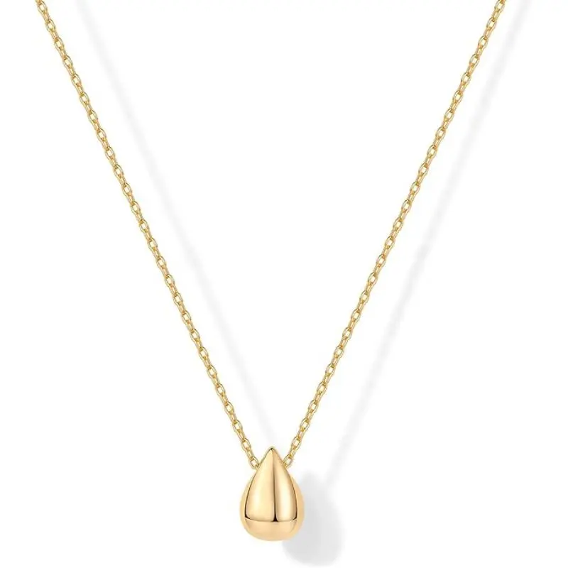 14K Gold Plated Dainty Pear Pendant Necklace for Women, Artificial Jewelry for Ladies, Bestie Gift, Girlfriend's Precious Gift for Anniversaries, Christmas, Birthdays, etc... Wearable for Casual Wear and Work.