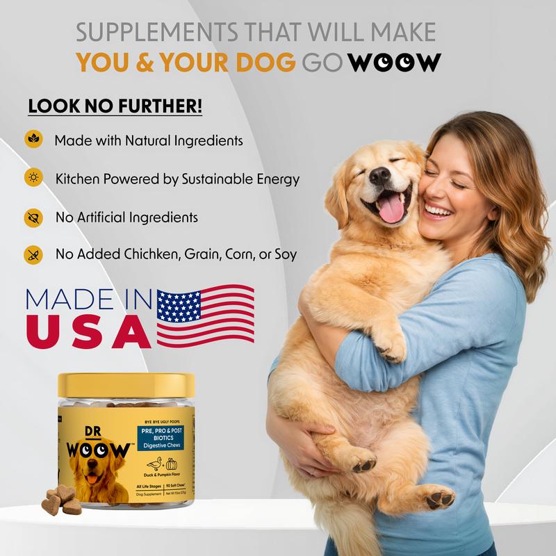 Probiotic Chews for Dogs – Gas, Bloating & Digestion Support | Dr Woow