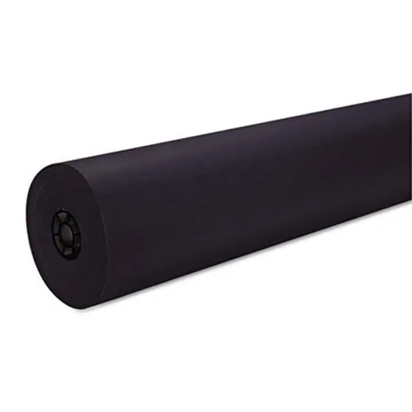 Decorol Flame Retardant Art Rolls - 76 lbs, 36" x 1,000 ft, Black - Durable Surface, Fade-Resistant for Bulletin Boards, Brightly Colored Paper