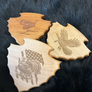 Turkey Tail/Beard Hardwood Arrowhead Plaque
