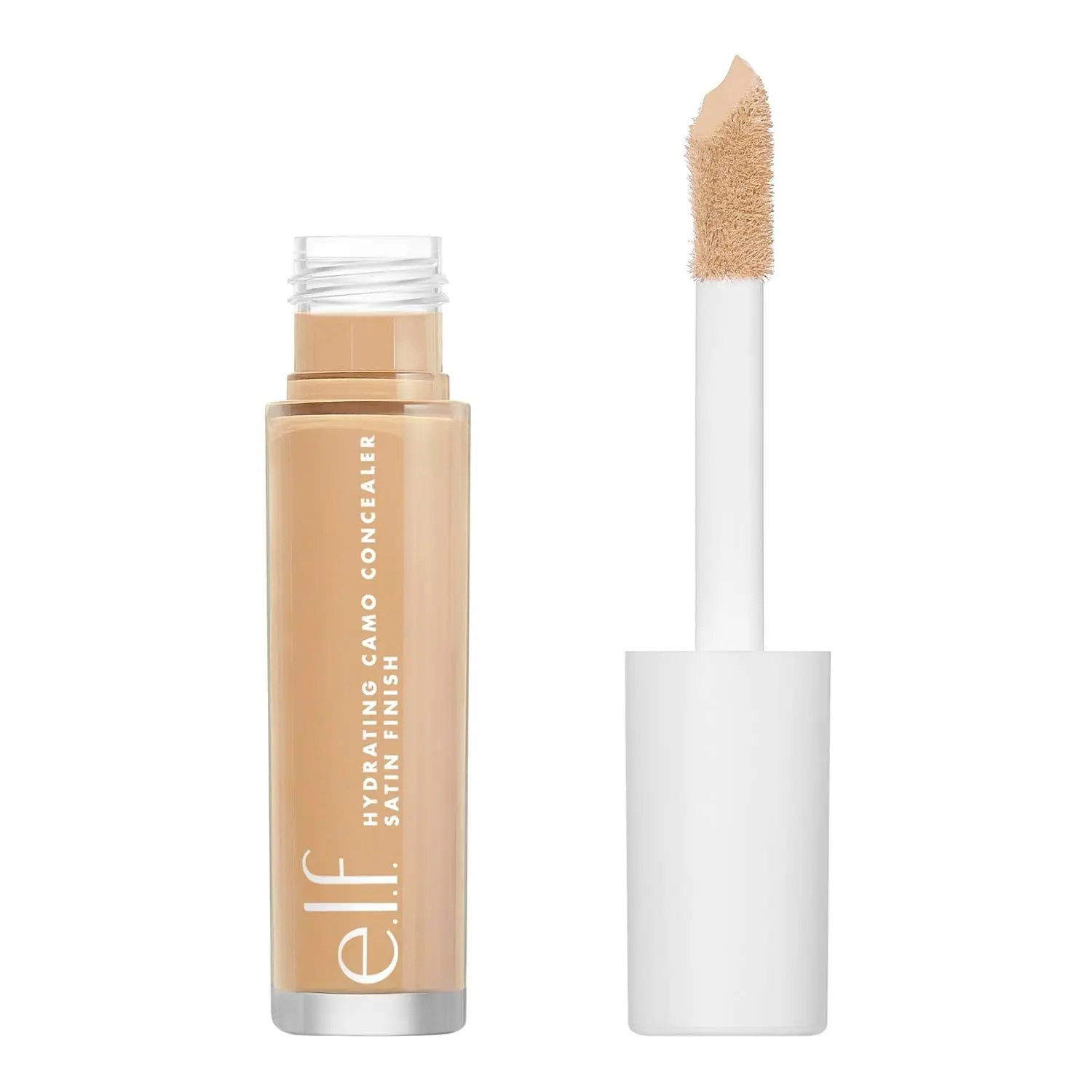 e.l.f. Hydrating Camo Concealer, Covers Blemishes & Under-Eye Circles, Full-Coverage & Delivers A Satin Finish, Vegan & Cruelty-Free, Rich Chocolate