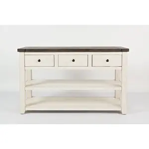 Madison County Rustic Reclaimed Solid Wood Farmhouse Sofa 50" Sofa Table