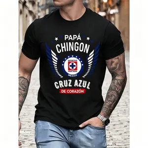 Cruz Azul PapÁ ChingÓN Shirt, Mexican Soccer Fan Graphic T Shirt, Bestt Father’S Day Gift For Dad, Funny Latino Dad Tee, , Unisex Short Sleeve Tee